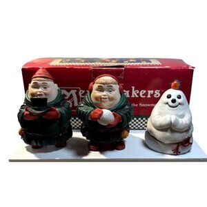 Merry Makers Seymour Seigfried and the Snowman Dept 56 Set of 3 Monks Christmas